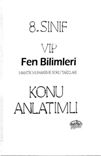 VIP FEN BİLİMLERİ KONU ANLATIMLI Panda Fotokopi & Baskı Merkezi