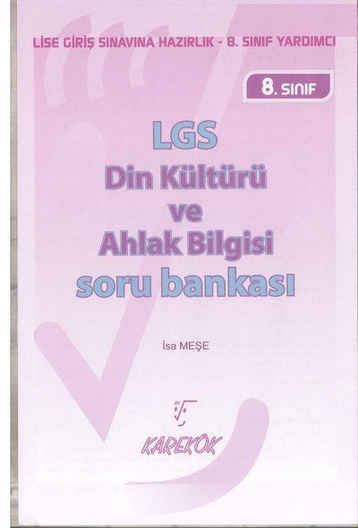LGS DİN KÜLTÜRÜ VE AHLAK BİLGİSİ SORU BANKASI Panda Fotokopi & Baskı Merkezi