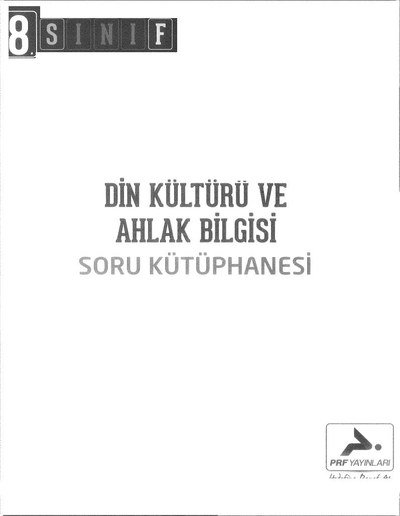 DİN KÜLTÜRÜ VE AHLAK BİLGİSİ SORU KÜTÜPHANESİ