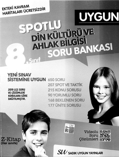 SPOTLU DİN KÜLTÜRÜ VE AHLAK BİLGİSİ SORU BANKASI Panda Fotokopi & Baskı Merkezi
