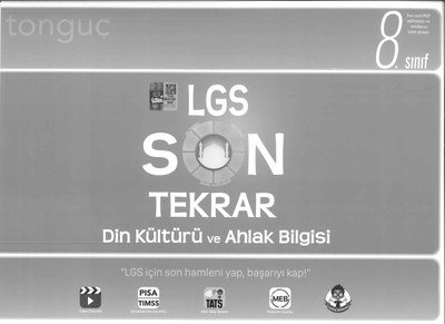 LGS SON TEKRAR DİN KÜLTÜRÜ VE AHLAK BİLGİSİ Panda Fotokopi & Baskı Merkezi