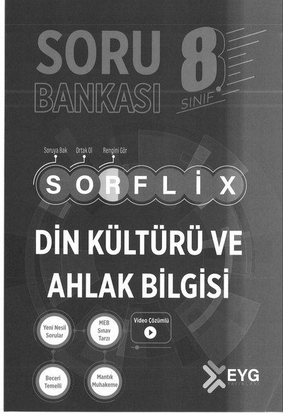 SORFLİX DİN KÜLTÜRÜ VE AHLAK BİLGİSİ SORU BANKASI