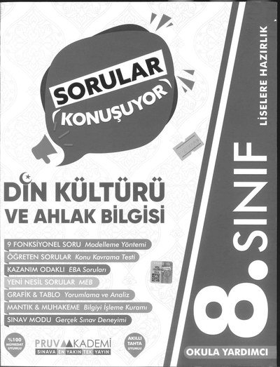 SORULAR KONUŞUYOR DİN KÜLTÜRÜ VE AHLAK BİLGİSİ Panda Fotokopi & Baskı Merkezi