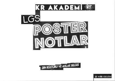LGS POSTER NOTLARI DİN KÜLTÜRÜ VE AHLAK BİLGİSİ Panda Fotokopi & Baskı Merkezi