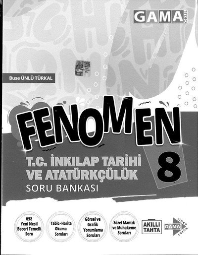 FENOMEN T.C. İNKILAP TARİHİ VE ATATÜRKÇÜLÜK SORU BANKASI Panda Fotokopi & Baskı Merkezi