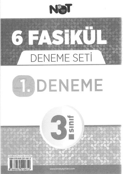 6 FASİKÜL DENEME SETİ Panda Fotokopi & Baskı Merkezi