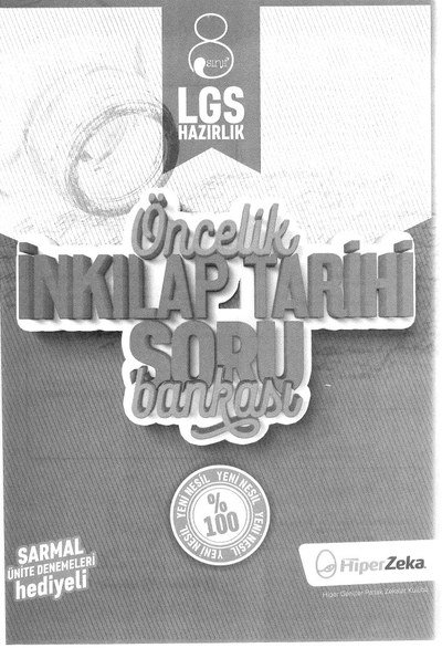 ÖNCELİK İNKİLAP TARİHİ SORU BANKASI Panda Fotokopi & Baskı Merkezi