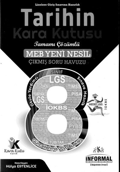 TARİHİN TAMAMI ÇÖZÜMLÜ MEB YENİ NESİL ÇIKMIŞ SORU HAVUZU LGS Panda Fotokopi & Baskı Merkezi