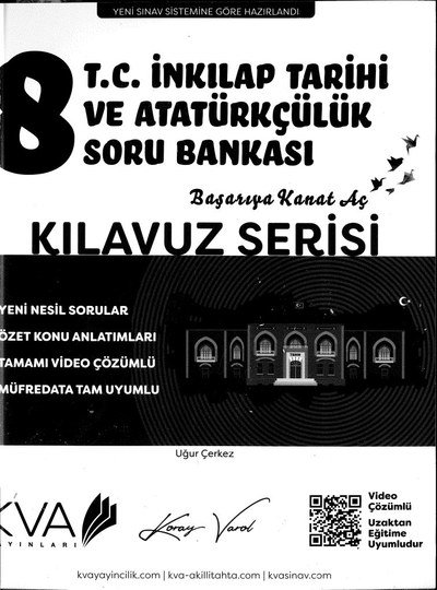 T.C. İNKILAP TARİHİ VE ATATÜRKÇÜLÜK SORU BANKASI KILAVUZ SERİSİ Panda Fotokopi & Baskı Merkezi