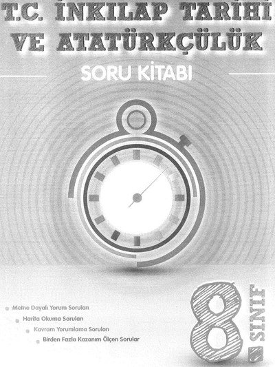 T.C. İNKILAP TARİHİ VE ATATÜRKÇÜLÜK SORU KİTABI KRONOMETRE Panda Fotokopi & Baskı Merkezi