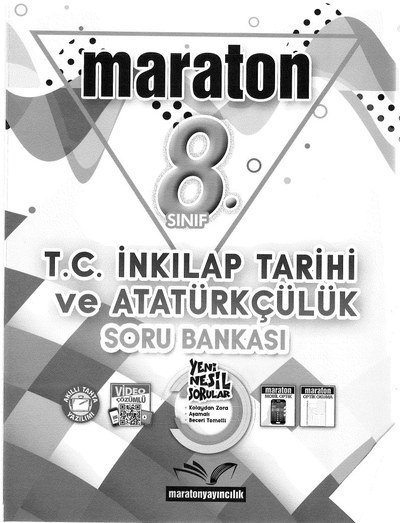 MARATON T.C. İNKILAP TARİHİ VE ATATÜRKÇÜLÜK SORU BANKASI Panda Fotokopi & Baskı Merkezi