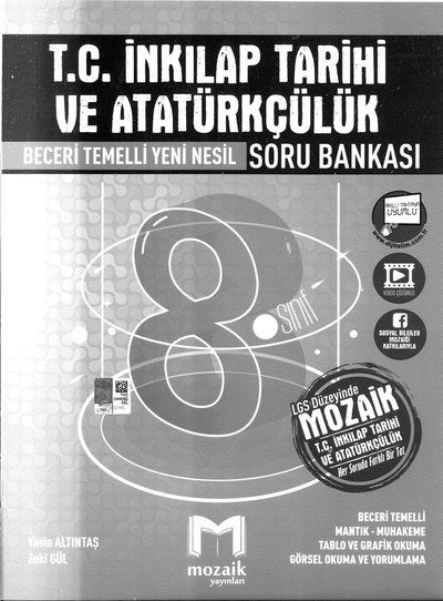 T.C. İNKILAP TARİHİ VE ATATÜRKÇÜLÜK BECERİ TEMELLİ YENİ NESİL SORU BANKASI Panda Fotokopi & Baskı Merkezi