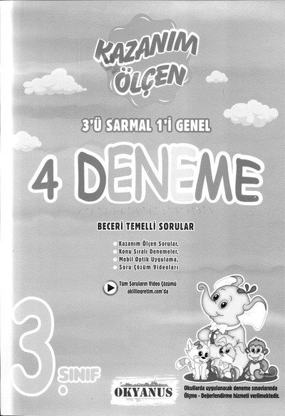 KAZANIM ÖLÇEN 4 DENEME Panda Fotokopi & Baskı Merkezi