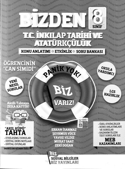 BİZDEN T.C. İNKILAP TARİHİ VE ATATÜRKÇÜLÜK KONU ANLATIMI Panda Fotokopi & Baskı Merkezi
