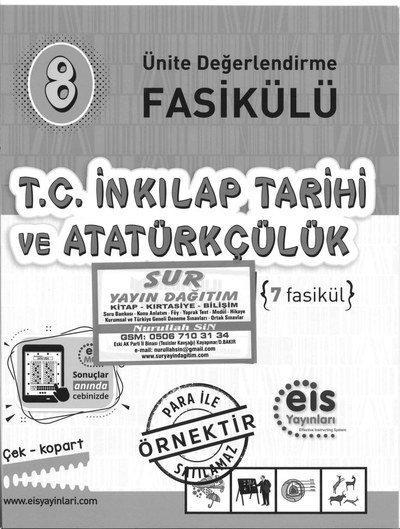T.C. İNKILAP TARİHİ VE ATATÜRKÇÜLÜK 7 FASİKÜL Panda Fotokopi & Baskı Merkezi