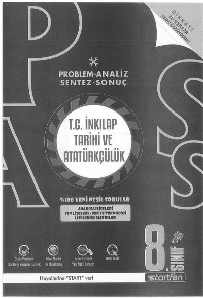 PROBLEM ANALİZ SENTEZ SONUÇ T.C. İNKILAP TARİHİ VE ATATÜRKÇÜLÜK Panda Fotokopi & Baskı Merkezi