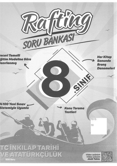 RAFTİNG SORU BANKASI T.C. İNKILAP TARİHİ VE ATATÜRKÇÜLÜK Panda Fotokopi & Baskı Merkezi