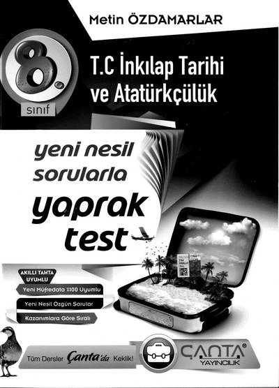 T.C. İNKILAP TARİHİ VE ATATÜRKÇÜLÜK YENİ NESİL SORULARLA YAPRAK TEST Panda Fotokopi & Baskı Merkezi