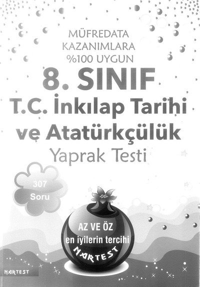 T.C. İNKILAP TARİHİ VE ATATÜRKÇÜLÜK YAPRAK TESTİ 307 SORU Panda Fotokopi & Baskı Merkezi