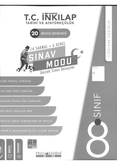 T.C. İNKILAP TARİHİ VE ATATÜRKÇÜLÜK 20 BRANŞ DENEMESİ SINAV MODU Panda Fotokopi & Baskı Merkezi