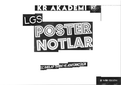 T.C. İNKILAP TARİHİ VE ATATÜRKÇÜLÜK LGS POSTER NOTLAR