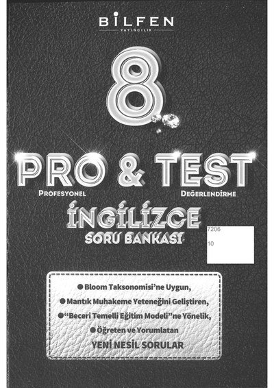 PRO & TEST İNGİLİZCE SORU BANKASI Panda Fotokopi & Baskı Merkezi