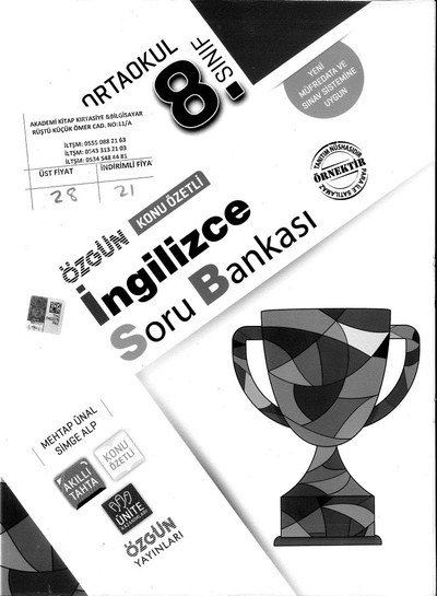 İNGİLİZCE SORU BANKASI KONU ÖZETLİ ÖZGÜN Panda Fotokopi & Baskı Merkezi