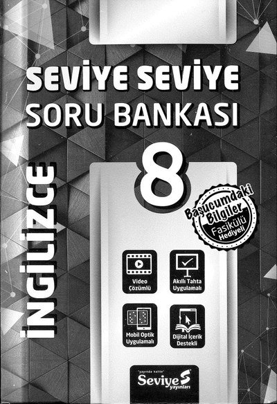 SORU BANKASI SEVİYE SEVİYE İNGİLİZCE Panda Fotokopi & Baskı Merkezi