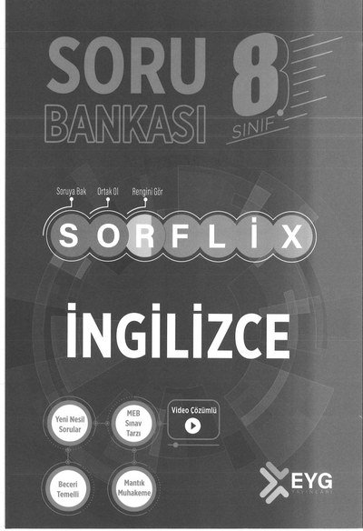 SORFLİX SORU BANKASI İNGİLİZCE Panda Fotokopi & Baskı Merkezi