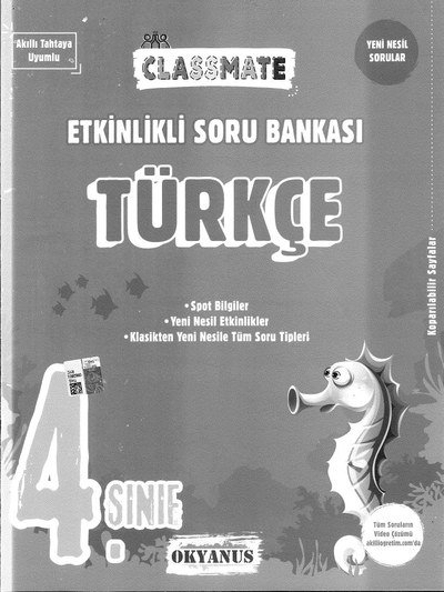 CLASSMATE TÜRKÇE SORU BANKASI Panda Fotokopi & Baskı Merkezi
