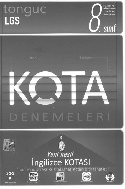 LGS KOTA DENEMELERİ YENİ NESİL İNGİLİZCE KOTASI Panda Fotokopi & Baskı Merkezi