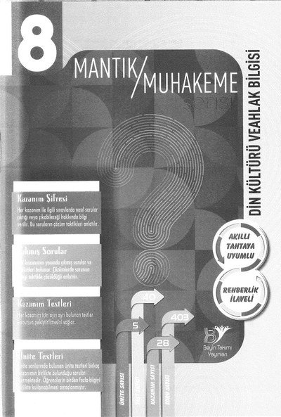 MANTIK/MUHAKEME DİN KÜLTÜRÜ VE AHLAK BİLGİSİ