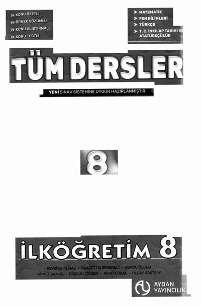 TÜM DERSLER SORU BANKASI KONU ÖZETLİ Panda Fotokopi & Baskı Merkezi
