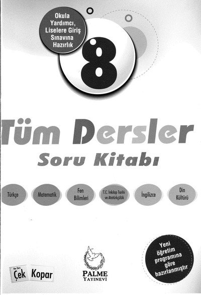 TÜM DERSLER SORU KİTABI Panda Fotokopi & Baskı Merkezi