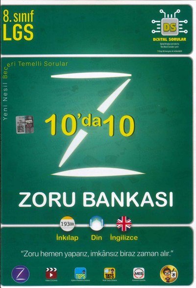 LGS 10'DA 10 ZORU BANKASI İNKILAP DİN İNGİLİZCE Panda Fotokopi & Baskı Merkezi