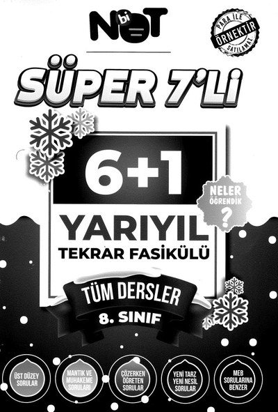 SÜPER 7'Lİ YARIYIL TEKRAR FASİKÜLÜ TÜM DERSLER Panda Fotokopi & Baskı Merkezi
