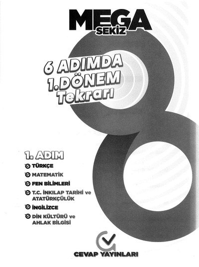 MEGA SEKİZ 6 ADIMDA 1. DÖNEM TEKRARI