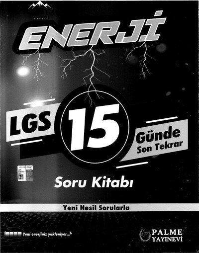 ENERJİ LGS 15 GÜNDE SON TEKRAR SORU KİTABI Panda Fotokopi & Baskı Merkezi