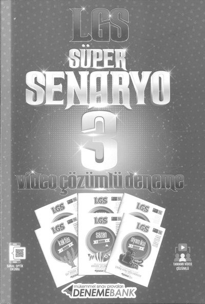 LGS SÜPER SENARYO 3 VİDEO ÇÖZÜMLÜ DENEME Panda Fotokopi & Baskı Merkezi