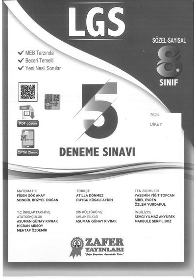 LGS 5 DENEME SINAVI MEB TARZINDA BECERİ TEMELLİ