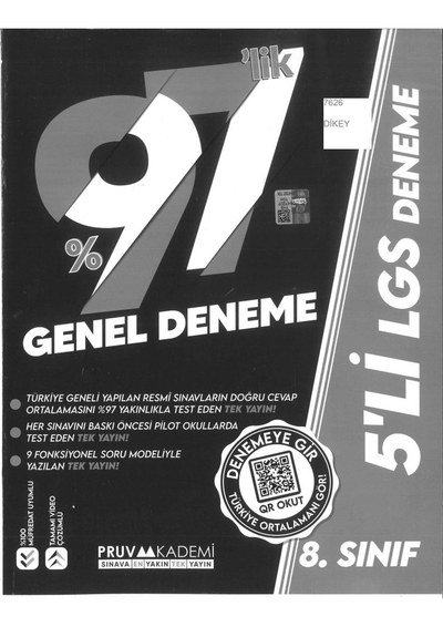 %97'LİK GENEL DENEME 5'Lİ LGS DENEME