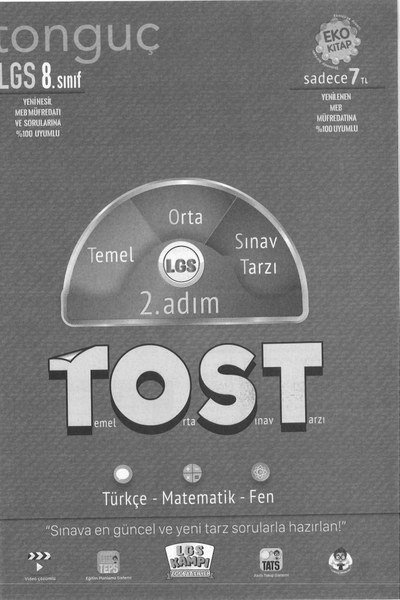 LGS TOST 2. ADIM TEMEL ORTA SINAV TARZI Panda Fotokopi & Baskı Merkezi