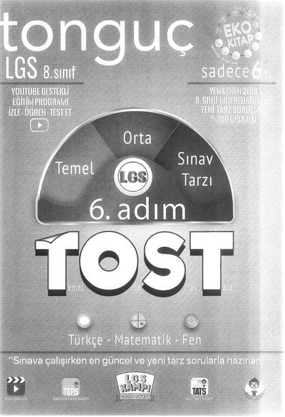 LGS TOST 6. ADIM TEMEL ORTA SINAV TARZI Panda Fotokopi & Baskı Merkezi