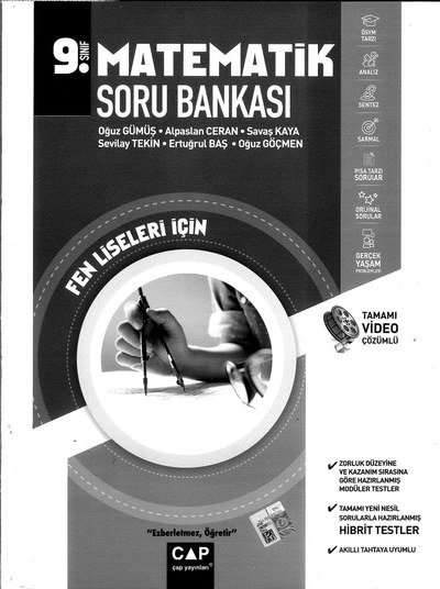 MATEMATİK SORU BANKASI FEN LİSELERİ İÇİN Panda Fotokopi & Baskı Merkezi