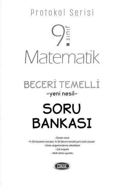MATEMATİK BECERİ TEMELLİ YENİ NESİL SORU BANKASI Panda Fotokopi & Baskı Merkezi