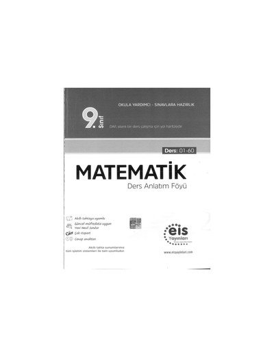 MATEMATİK DERS ANLATIM FÖYÜ Panda Fotokopi & Baskı Merkezi