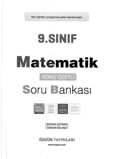 MATEMATİK KONU ÖZETLİ SORU BANKASI