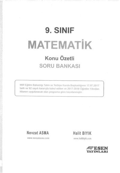 MATEMATİK KONU ÖZETLİ SORU BANKASI Panda Fotokopi & Baskı Merkezi
