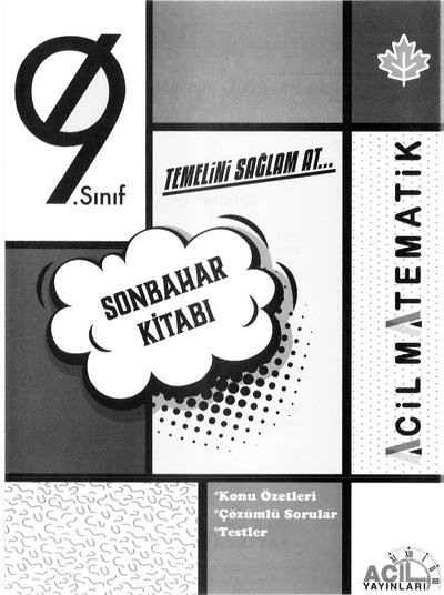 TEMELİNİ SAĞLAM AT SONBAHAR KİTABI ACİL MATEMATİK