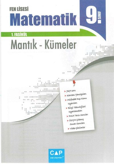 FEN LİSESİ MATEMATİK 1. FASİKÜL MANTIK - KÜMELER Panda Fotokopi & Baskı Merkezi